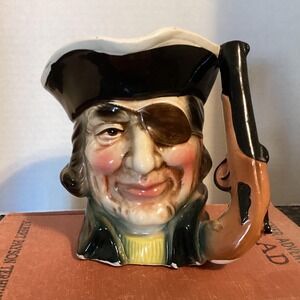 Vintage Pirate‎ with Eye Patch Ceramic Pitcher